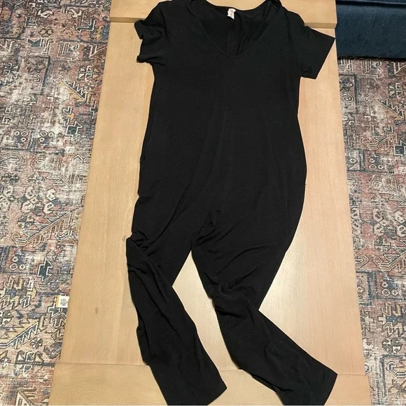 SUNDAY ROMPER IN MIDNIGHT BLACK - Picture 5 of 8